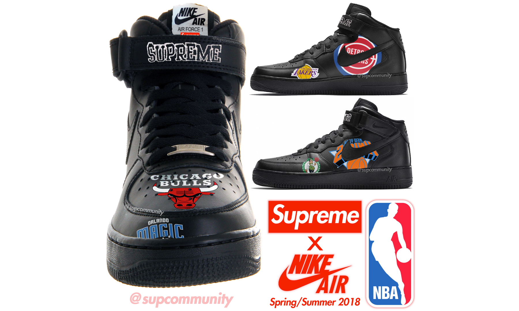 supreme nba air force 1