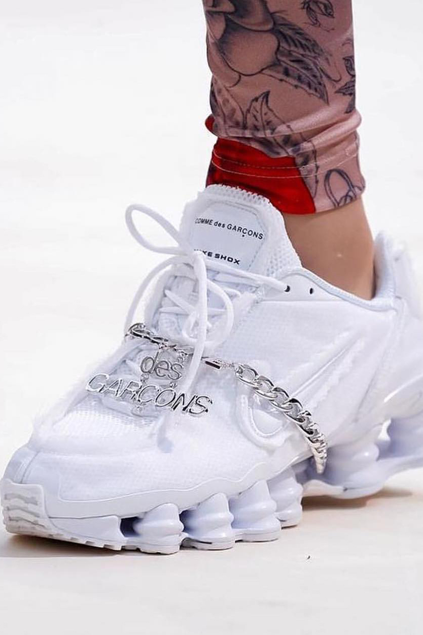 cdg x nike shox