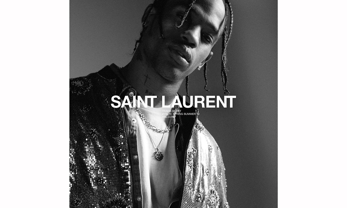 travis scott 出镜 saint laurent 19 春夏广告大片