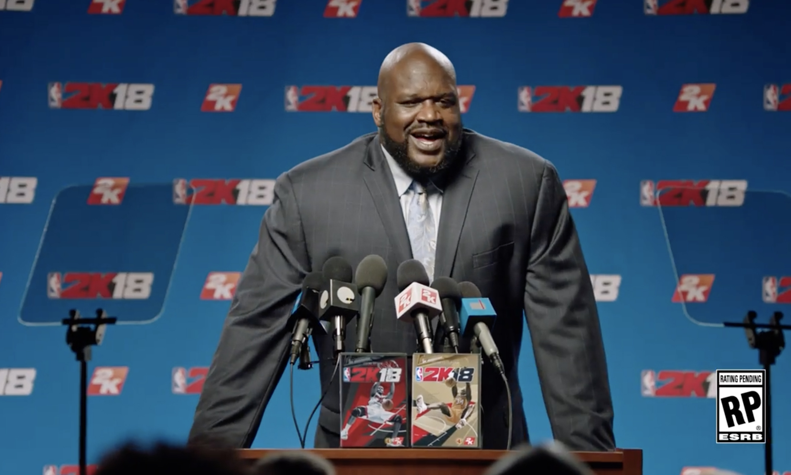 奥尼尔成为 nba 2k18 传奇版封面人物.