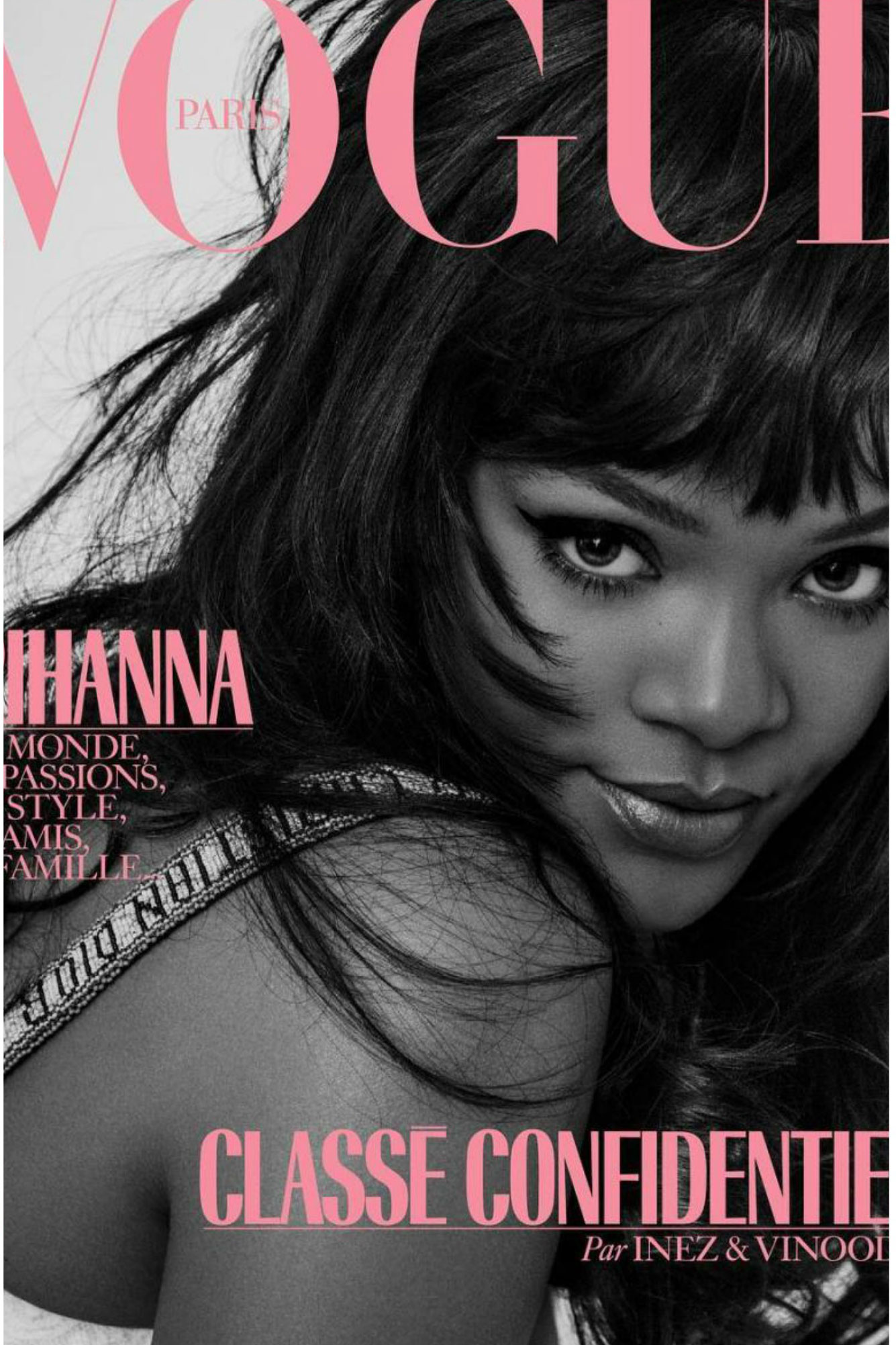 rihanna 登上《vouge paris》封面