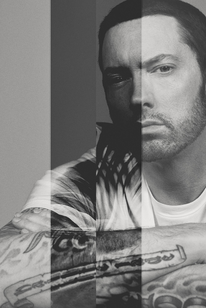 看看who is back,eminem 登上《interview》封面