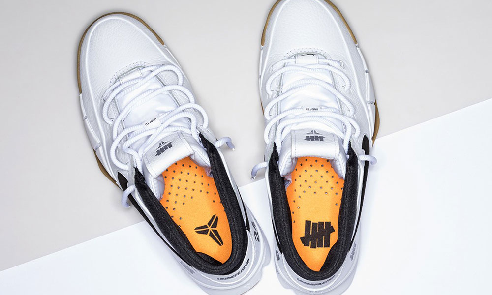 近赏undefeated x nike kobe 1 纯白配色