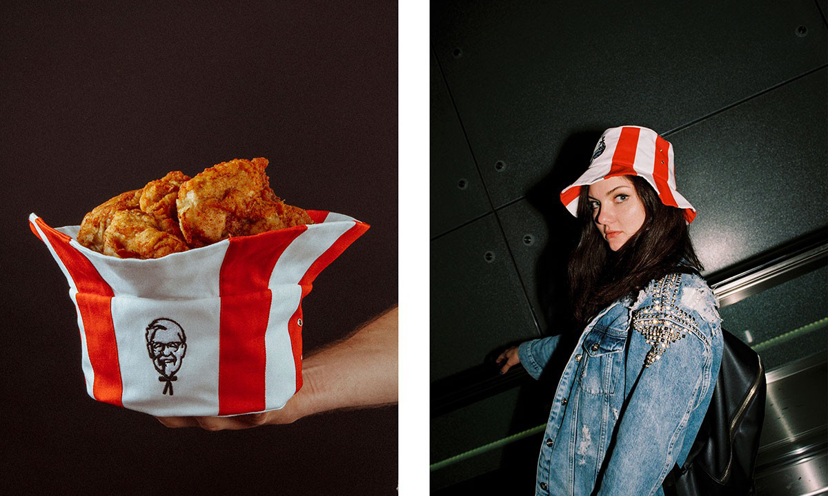 kfc 发布了一款可以用来 "吃鸡" 的帽子