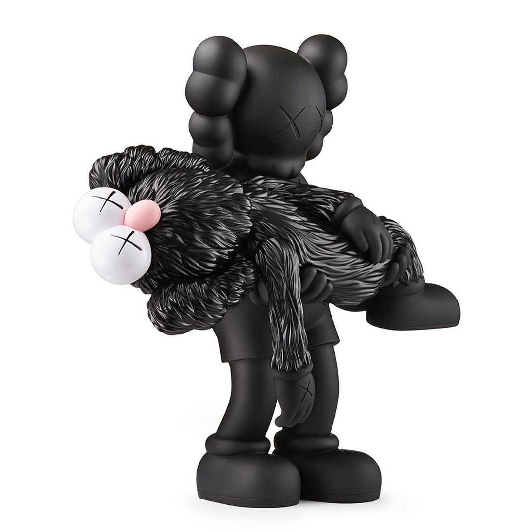 钱包按不住,全角度预览 kaws 全新 "gone" 搪胶公仔