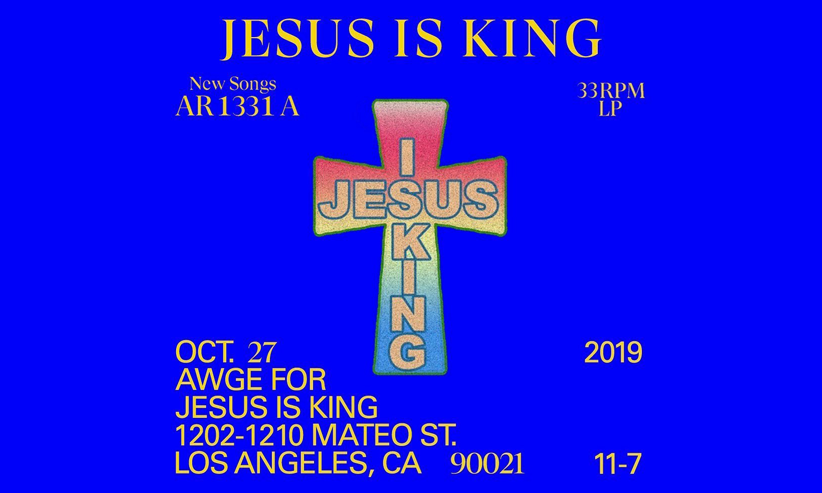 《jesus is king》