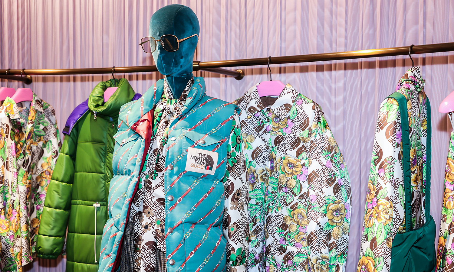 率先一睹 the north face x gucci 联名实物