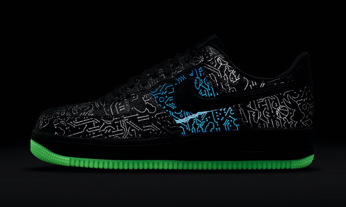 nike air force 1 low computer chip space jam