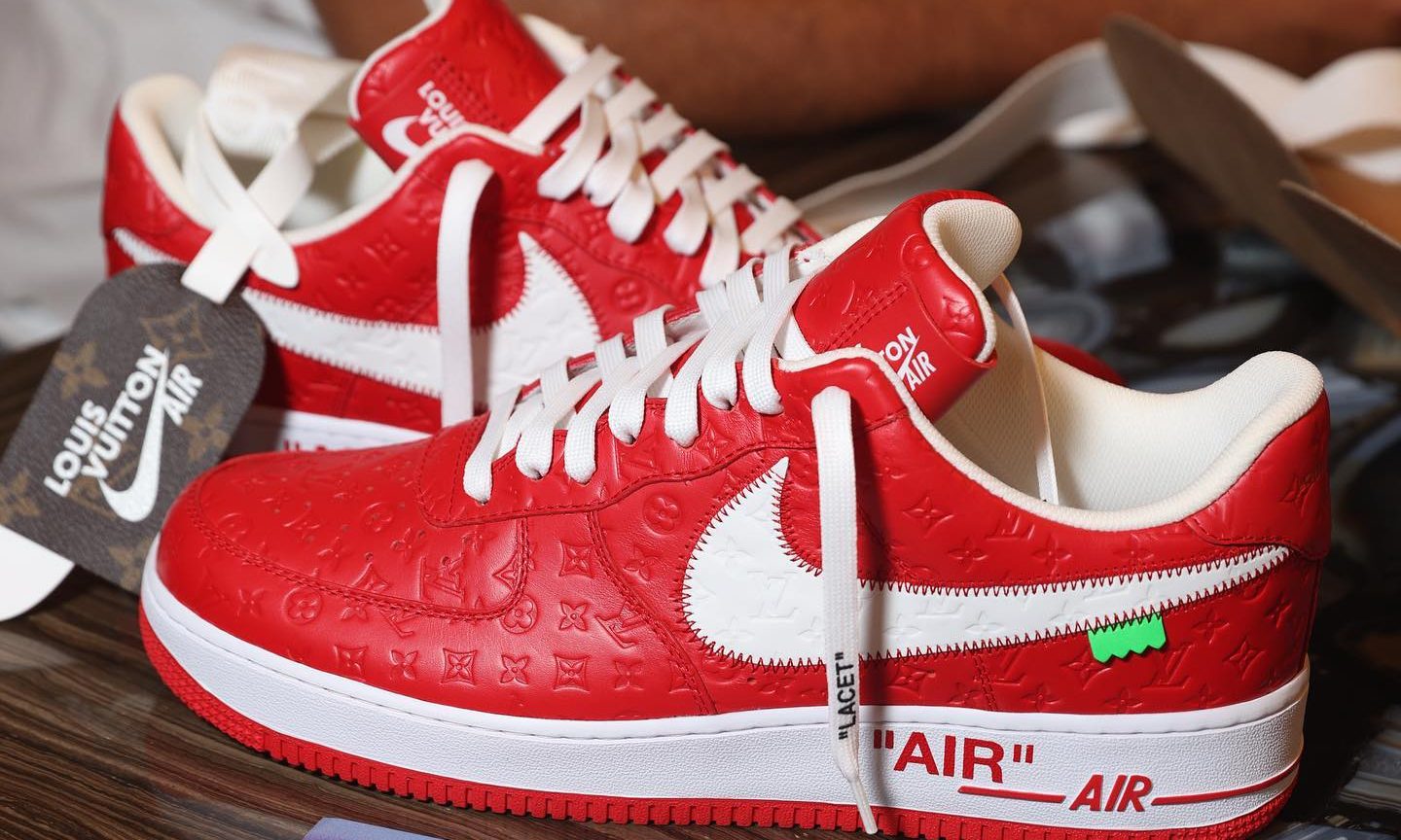 DJ Khaled 晒出 LOUIS VUITTON x Nike Air Force 1「Red」配色