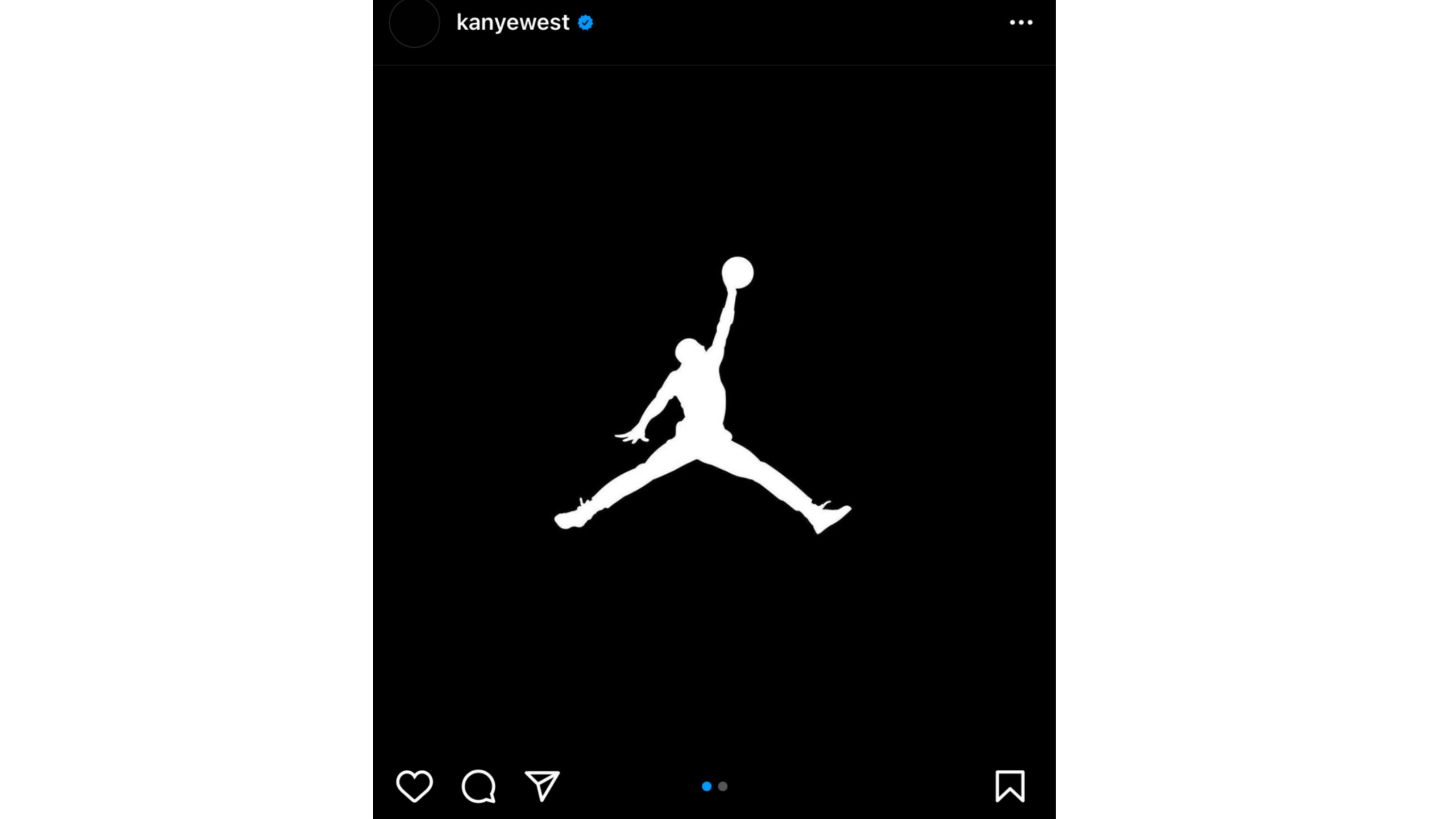 Kanye West 亲发 Air Jordan Logo 引发遐想